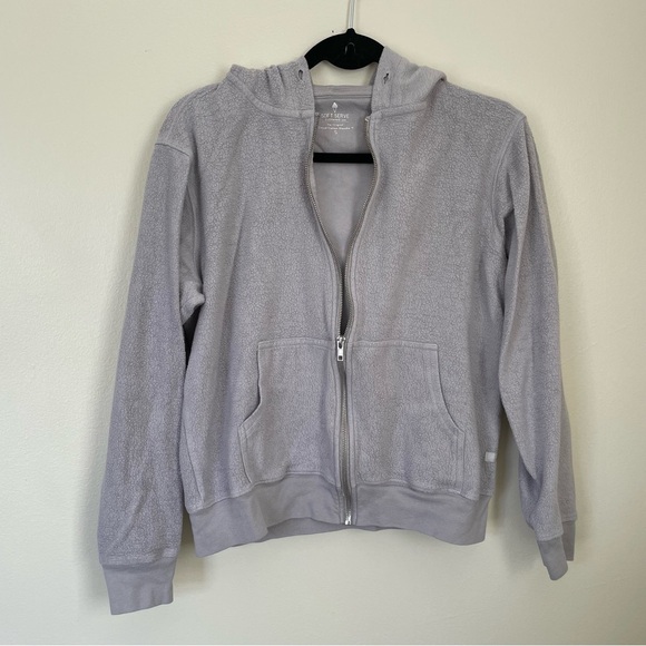 Soft Serve Clothing | Gray Zip-Up Hoodie Sweatshirt | Size Small - Picture 7 of 10